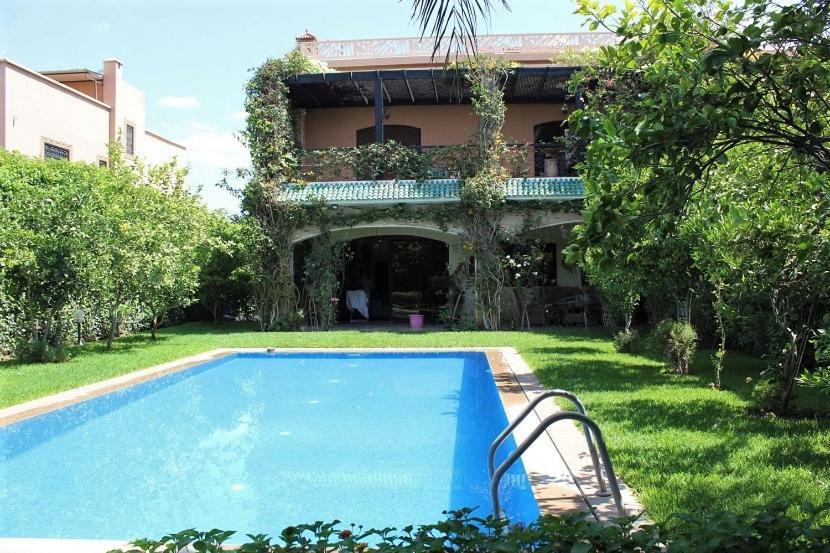 Magnifique Villa Avec Piscine Chauffee Que Pour Famille Marrakesh Exterior foto